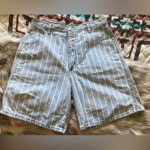 Old School Pinstriped Wrangler Shorts